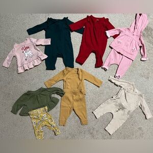 0-3 month girl outfit lot